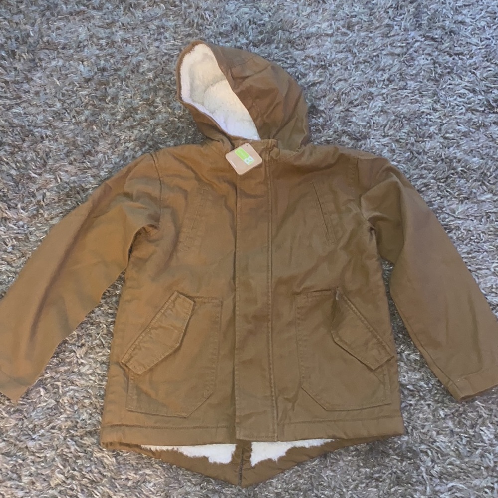 NWT crazy8 boys jacket size m 7-8 aherpa lined